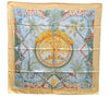 Authentic HERMES Carre 90 Scarf "ALOHA" Silk Orange Box 0656D
