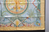 Authentic HERMES Carre 90 Scarf "ALOHA" Silk Orange Box 0656D