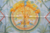 Authentic HERMES Carre 90 Scarf "ALOHA" Silk Orange Box 0656D