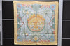 Authentic HERMES Carre 90 Scarf "ALOHA" Silk Orange Box 0656D