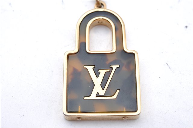 Authentic Louis Vuitton Porte Cles Confidence Charm Key Ring M65088 Gold 0659C