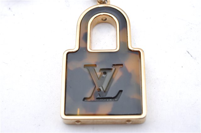 Authentic Louis Vuitton Porte Cles Confidence Charm Key Ring M65088 Gold 0659C