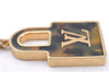 Authentic Louis Vuitton Porte Cles Confidence Charm Key Ring M65088 Gold 0659C