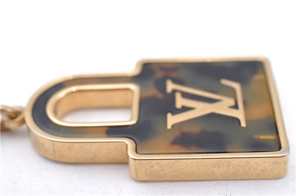 Authentic Louis Vuitton Porte Cles Confidence Charm Key Ring M65088 Gold 0659C