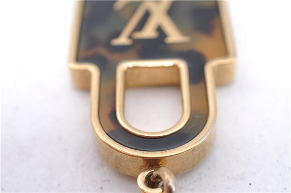 Authentic Louis Vuitton Porte Cles Confidence Charm Key Ring M65088 Gold 0659C