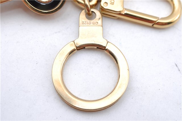 Authentic Louis Vuitton Porte Cles Confidence Charm Key Ring M65088 Gold 0659C