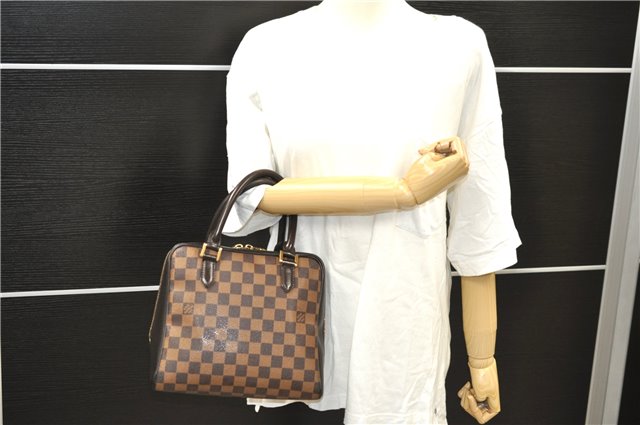 Authentic Louis Vuitton Damier Brera Hand Bag N51150 LV 0659D