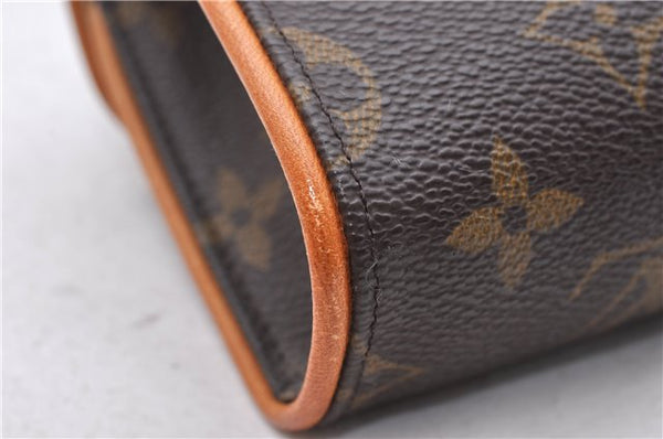 Auth Louis Vuitton Monogram Pochette Florentine Pouch Waist Bag M51855 LV 0660D