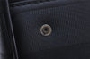 Authentic FENDI Pequin Pattern PVC Leather 2Way Travel Boston Bag Black 0661I