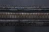 Authentic FENDI Pequin Pattern PVC Leather 2Way Travel Boston Bag Black 0661I