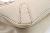 Authentic GUCCI Horsebit Shoulder Tote Bag Leather 114913 White 0663D