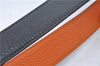 Authentic HERMES Constance Leather Belt Size 80cm 31.5inches Gray Orange 0668C