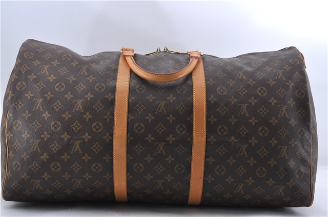 Authentic Louis Vuitton Monogram Keepall 60 Boston Bag M41422 LV 0668D