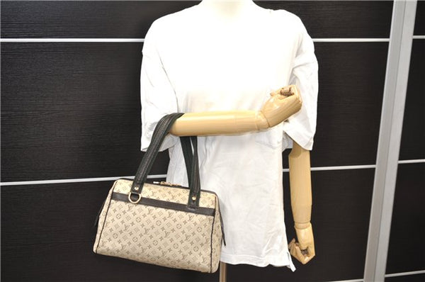 Auth Louis Vuitton Monogram Mini Josephine PM Hand Bag M92215 Khaki Beige 0669D