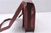 Authentic Cartier Must de Cartier Leather Shoulder Cross Bag Bordeaux Red 0672F