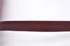 Authentic Cartier Must de Cartier Leather Shoulder Cross Bag Bordeaux Red 0672F