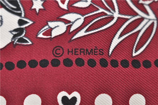 Auth HERMES Twilly Scarf Silk 