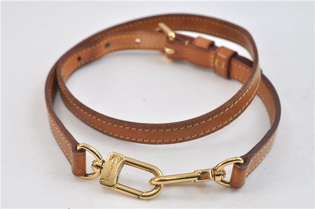 Authentic Louis Vuitton Leather Shoulder Strap Beige 30.3-34.3