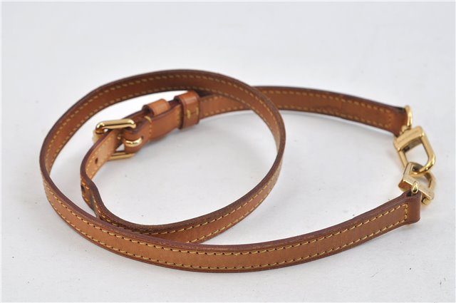 Authentic Louis Vuitton Leather Shoulder Strap Beige 30.3-34.3