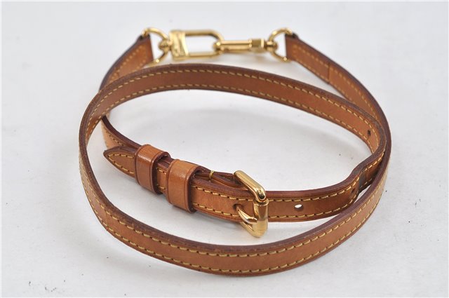 Authentic Louis Vuitton Leather Shoulder Strap Beige 30.3-34.3