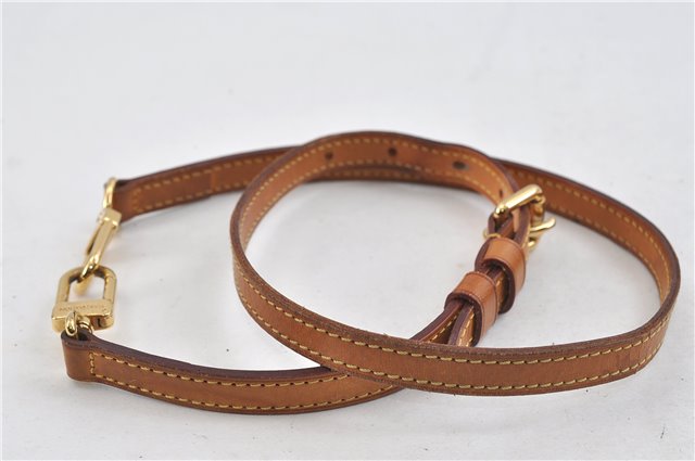 Authentic Louis Vuitton Leather Shoulder Strap Beige 30.3-34.3