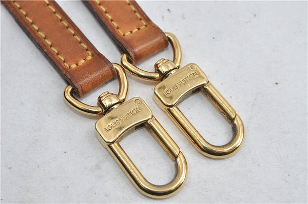 Authentic Louis Vuitton Leather Shoulder Strap Beige 30.3-34.3" LV 0675D