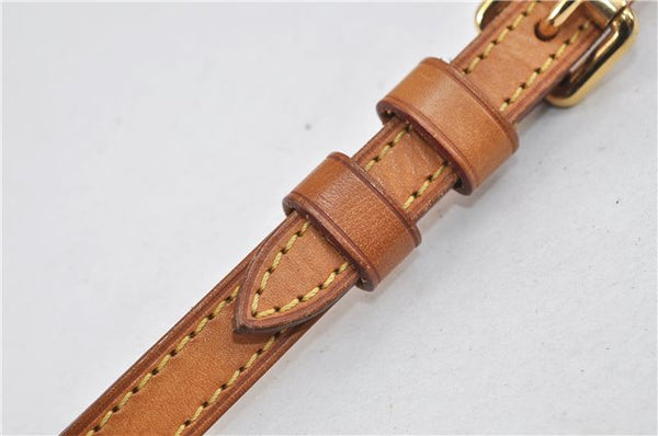 Authentic Louis Vuitton Leather Shoulder Strap Beige 30.3-34.3" LV 0675D