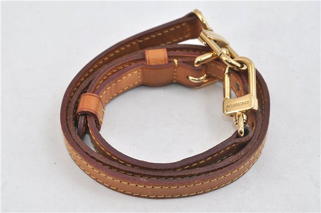 Authentic Louis Vuitton Leather Shoulder Strap Beige 30.3-34.3