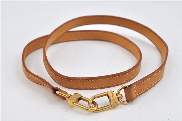 Authentic Louis Vuitton Leather Shoulder Strap Beige 39.2