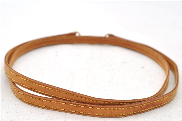 Authentic Louis Vuitton Leather Shoulder Strap Beige 47.8