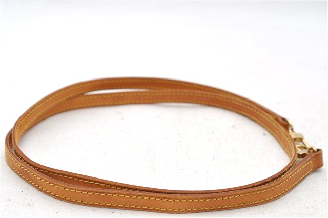 Authentic Louis Vuitton Leather Shoulder Strap Beige 47.8