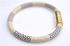 Authentic Louis Vuitton Damier Azur Bracelet Keepit White M6138F LV 0682D