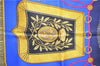 Authentic HERMES Carre 90 Scarf "Poste et Cavalerie" Silk Navy 0683D