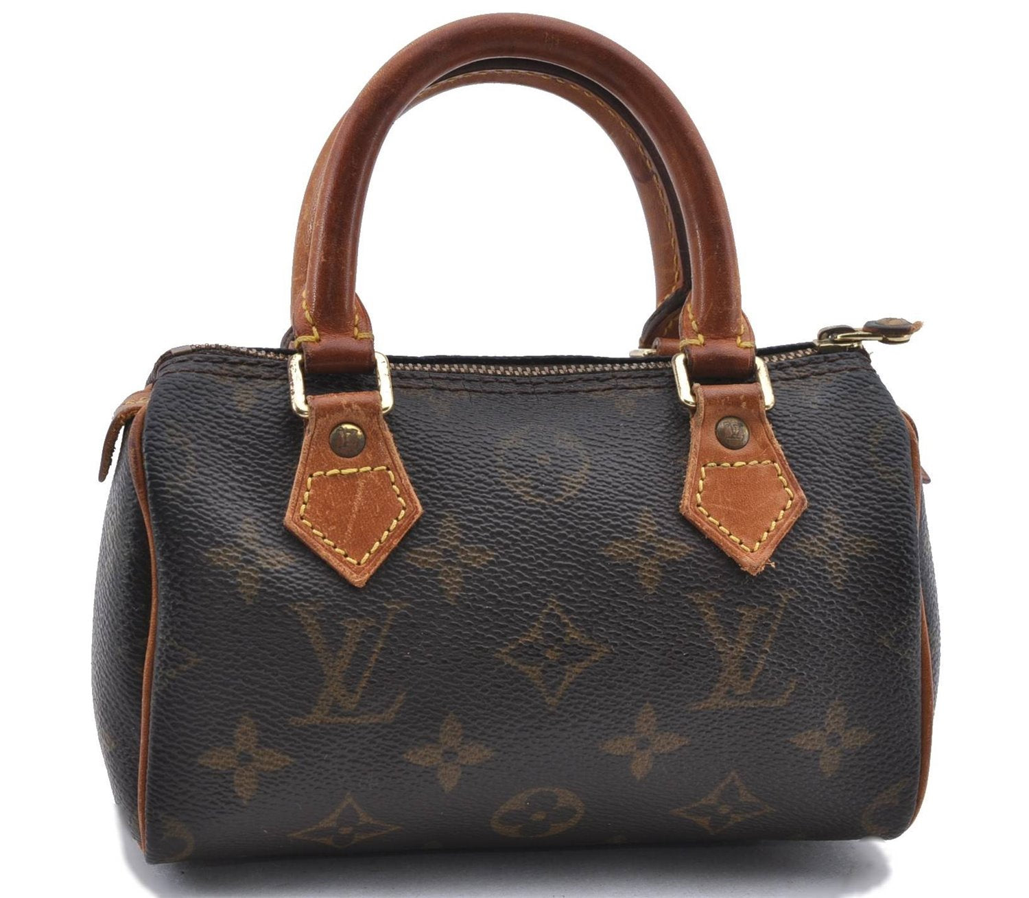 Authentic Louis Vuitton Monogram Mini Speedy Hand Bag M41534 LV 0687D