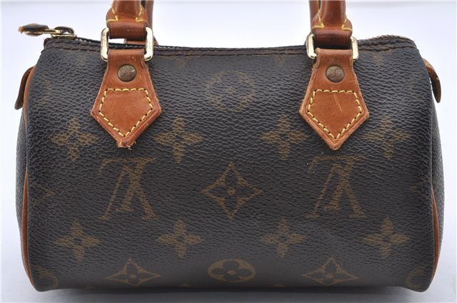 Authentic Louis Vuitton Monogram Mini Speedy Hand Bag M41534 LV 0687D