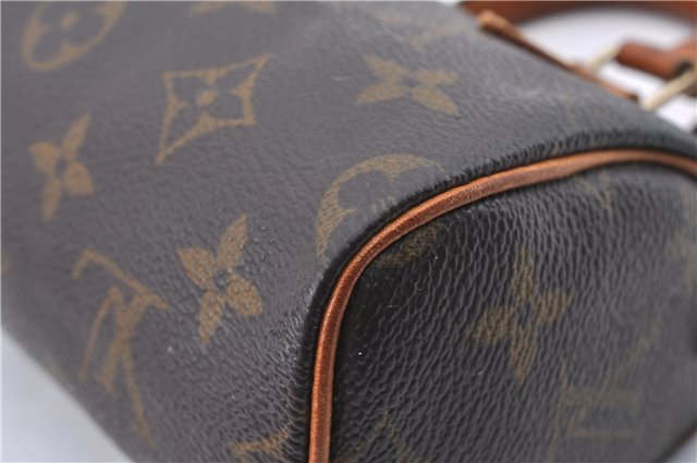 Authentic Louis Vuitton Monogram Mini Speedy Hand Bag M41534 LV 0687D