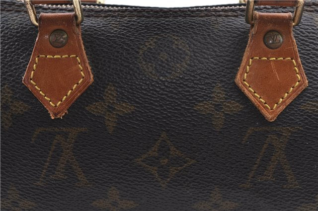 Authentic Louis Vuitton Monogram Mini Speedy Hand Bag M41534 LV 0687D