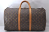 Authentic Louis Vuitton Monogram Keepall 50 Boston Bag M41426 LV 0689D