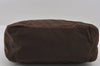 Authentic PRADA Vintage Nylon Tessuto Plastic Shoulder Hand Bag Brown 0689I