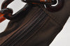 Authentic PRADA Vintage Nylon Tessuto Plastic Shoulder Hand Bag Brown 0689I