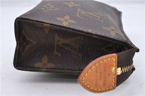 Auth Louis Vuitton Monogram Poche Toilette 15 Cosmetics Pouch M47546 LV 0691D