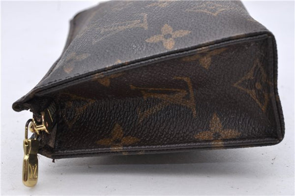 Auth Louis Vuitton Monogram Poche Toilette 15 Cosmetics Pouch M47546 LV 0691D