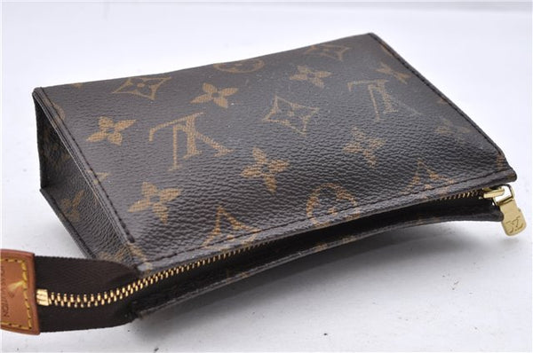 Auth Louis Vuitton Monogram Poche Toilette 15 Cosmetics Pouch M47546 LV 0691D