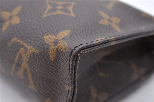 Auth Louis Vuitton Monogram Poche Toilette 15 Cosmetics Pouch M47546 LV 0691D
