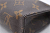 Auth Louis Vuitton Monogram Poche Toilette 15 Cosmetics Pouch M47546 LV 0691D