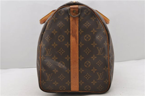 Auth Louis Vuitton Monogram Keepall Bandouliere 50 Boston Bag M41416 LV 0693D