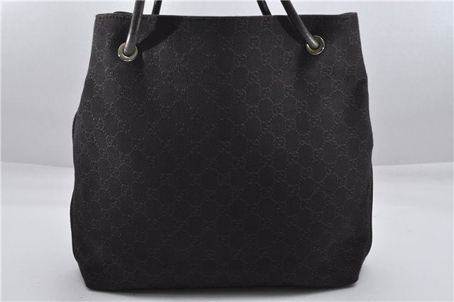 Authentic GUCCI Vintage Shoulder Tote Bag GG Canvas Leather 152279 Brown 0693F