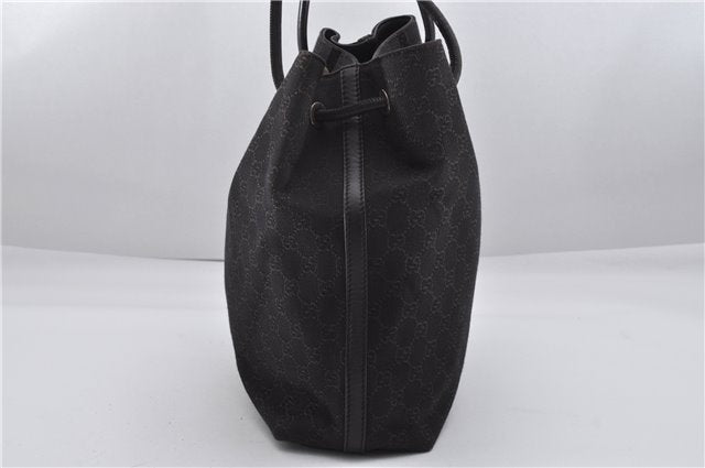 Authentic GUCCI Vintage Shoulder Tote Bag GG Canvas Leather 152279 Brown 0693F