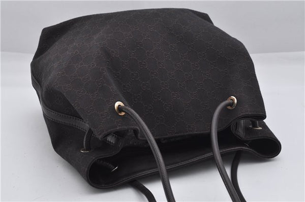 Authentic GUCCI Vintage Shoulder Tote Bag GG Canvas Leather 152279 Brown 0693F