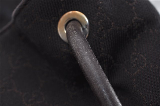 Authentic GUCCI Vintage Shoulder Tote Bag GG Canvas Leather 152279 Brown 0693F